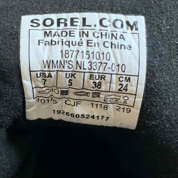 Sorel Lexie Leather Plaid Wedge Boot Womens 7 Red Black Checker - Picture 2 of 6